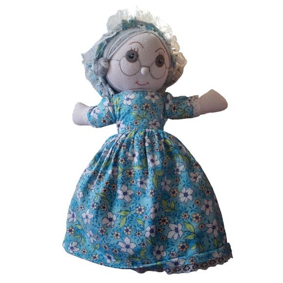 Vintage Topsy Turvy Red Riding Hood Fairy Tale Doll Grandma Wolf See Description - Picture 7 of 10
